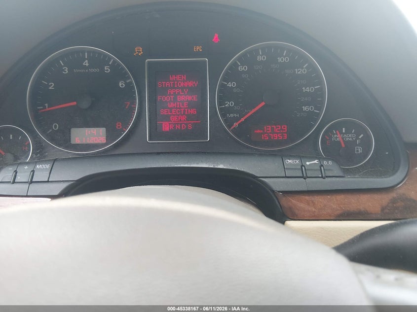 2007 Audi A4 VIN WAUDF78E57A131788 IAAI salvage auction — FRONT END, Salvage (Rhode Island), sold $25 on 2026-07-28 (photo 7)