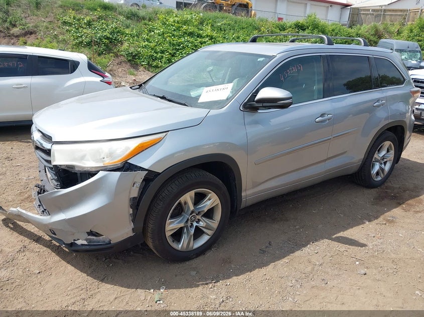 2016 Toyota Highlander VIN 5TDDKRFHXGS298688 IAAI salvage auction — FRONT END, Salvage (Minnesota), sold $6,500 on 2026-07-29 (photo 2)