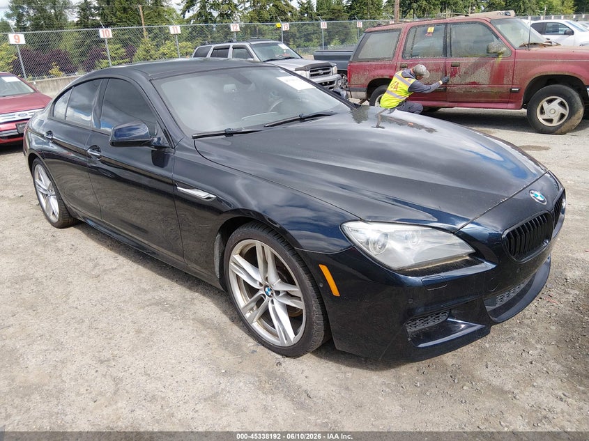 2013 BMW 6er VIN WBA6B4C56DDG67883 IAAI salvage auction — UNDERCARRIAGE, Bill Of Sale (Washington), sold $1,875 on 2026-07-15 (photo 1)