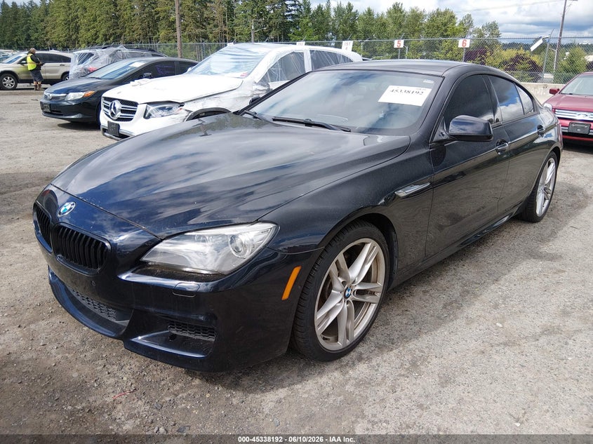 2013 BMW 6er VIN WBA6B4C56DDG67883 IAAI salvage auction — UNDERCARRIAGE, Bill Of Sale (Washington), sold $1,875 on 2026-07-15 (photo 2)