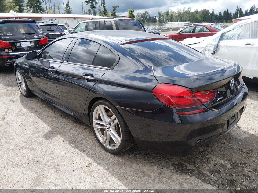 2013 BMW 6er VIN WBA6B4C56DDG67883 IAAI salvage auction — UNDERCARRIAGE, Bill Of Sale (Washington), sold $1,875 on 2026-07-15 (photo 3)