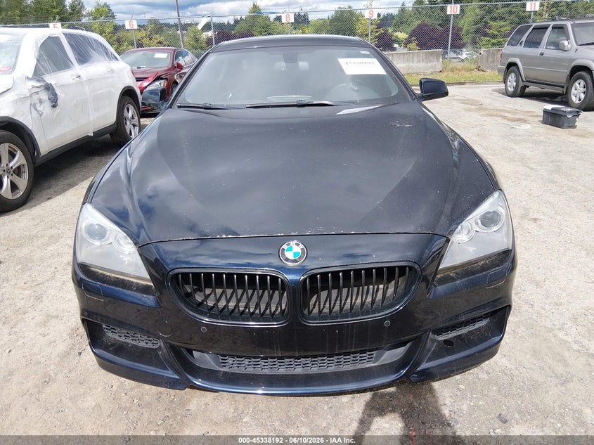 2013 BMW 6er VIN WBA6B4C56DDG67883 IAAI salvage auction — UNDERCARRIAGE, Bill Of Sale (Washington), sold $1,875 on 2026-07-15 (photo 6)