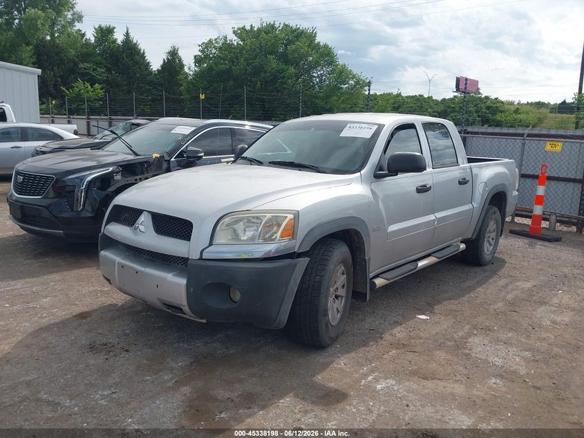 2006 Mitsubishi Raider VIN 1Z7HC38K36S561733 IAAI salvage auction — RIGHT FRONT, Junk (Oklahoma), sold $850 on 2026-08-01 (photo 2)