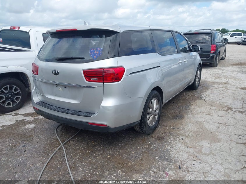 2020 Kia SEDONA VIN KNDMA5C15L6625785 IAAI salvage auction — LEFT REAR, Original (Texas), sold $3,650 on 2026-07-20 (photo 4)