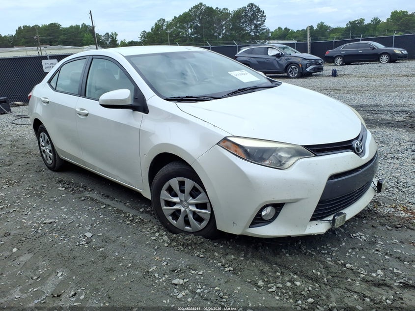 2016 Toyota Corolla VIN 5YFBPRHE2GP568002 IAAI salvage auction — NORMAL WEAR, Clear (Georgia), sold $2,750 on 2026-07-20 (photo 1)