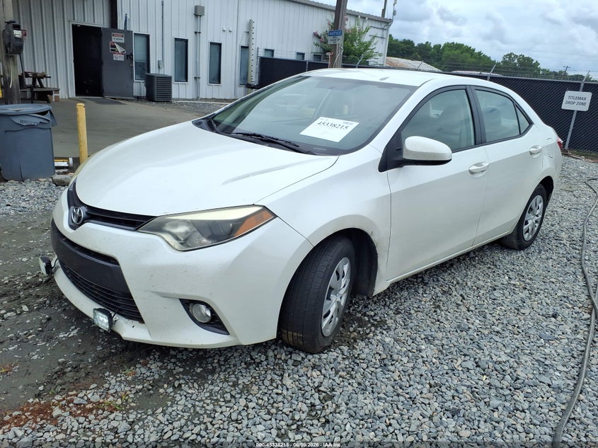 2016 Toyota Corolla VIN 5YFBPRHE2GP568002 IAAI salvage auction — NORMAL WEAR, Clear (Georgia), sold $2,750 on 2026-07-20 (photo 2)