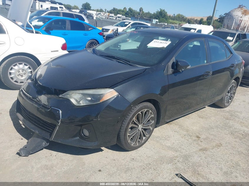 2015 Toyota Corolla VIN 5YFBURHE5FP315974 IAAI salvage auction — FRONT END, Salvage Title, sold $2,125 on 2026-07-16 (photo 2)