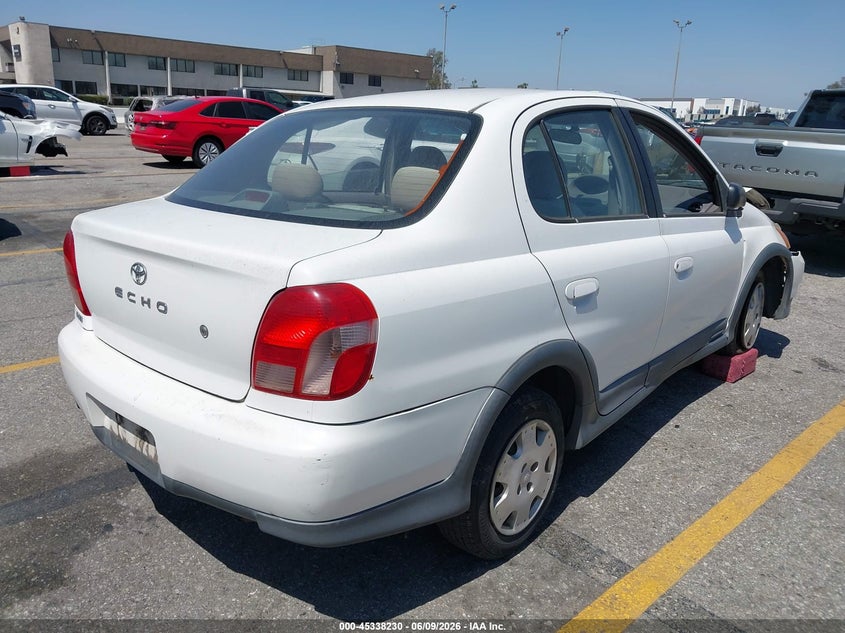 2001 Toyota Echo VIN JTDBT123410158274 IAAI salvage auction — FRONT END, Salvage (California), sold $275 on 2026-07-14 (photo 4)
