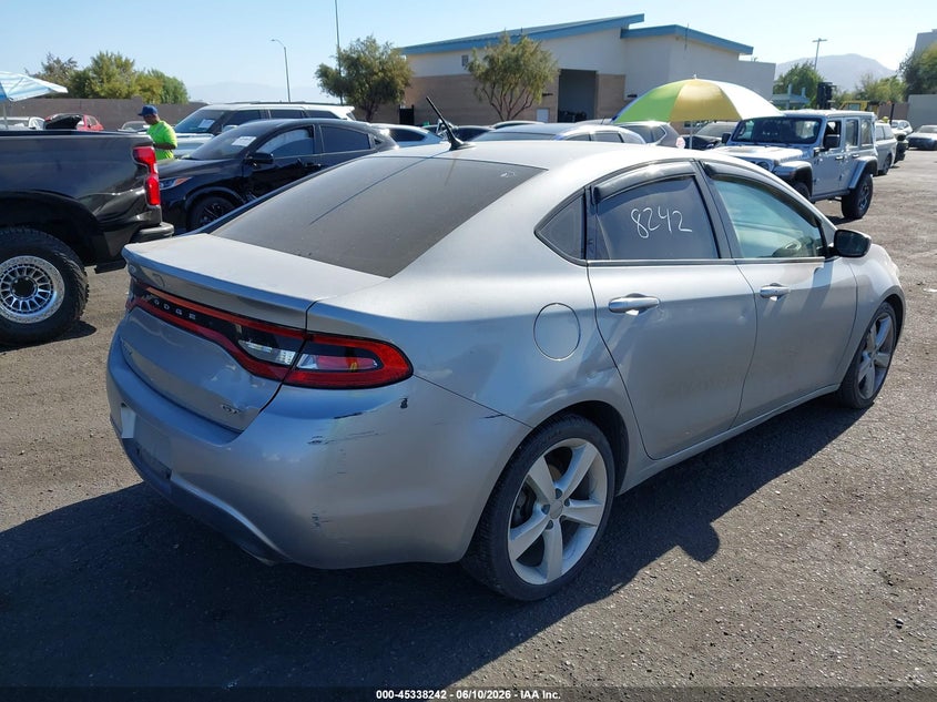 2015 Dodge Dart VIN 1C3CDFEB7FD193591 IAAI salvage auction — SIDE, Wait Title, sold $875 on 2026-08-14 (photo 4)