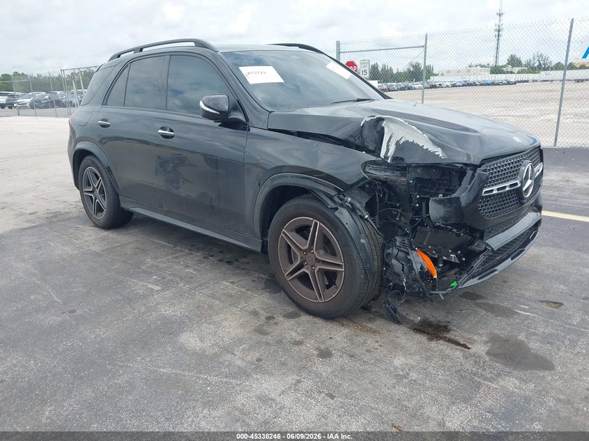 2026 Mercedes-benz Gle VIN 4JGFB4FB9TB509397 IAAI salvage auction — RIGHT FRONT, Salvage Title, sold $30,750 on 2026-07-30 (photo 1)