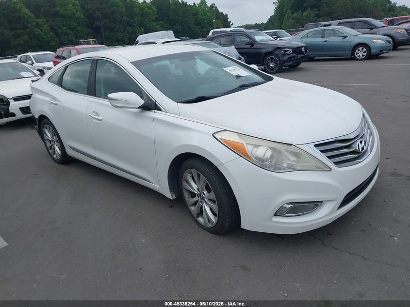 2014 Hyundai Azera VIN KMHFG4JG8EA340406 IAAI salvage auction — REAR END, Salvage (Idaho), sold $400 on 2026-07-15 (photo 1)