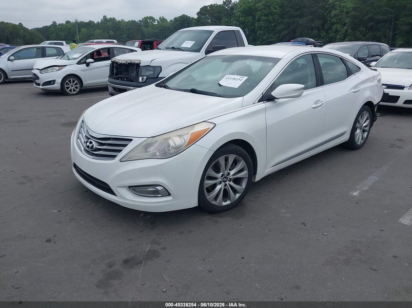 2014 Hyundai Azera VIN KMHFG4JG8EA340406 IAAI salvage auction — REAR END, Salvage (Idaho), sold $400 on 2026-07-15 (photo 2)