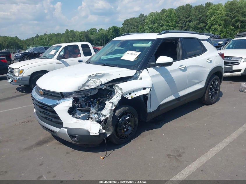 2023 Chevrolet Trailblazer VIN KL79MPS26PB159796 IAAI salvage auction — LEFT FRONT, Salvage (North Carolina), sold $4,400 on 2026-07-29 (photo 2)