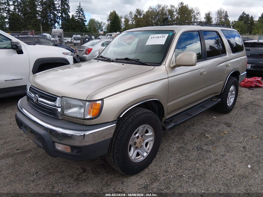 2002 Toyota 4runner VIN JT3GN86R220242557 IAAI salvage auction — NORMAL WEAR, Clear (Washington), sold $1,450 on 2026-07-08 (photo 2)