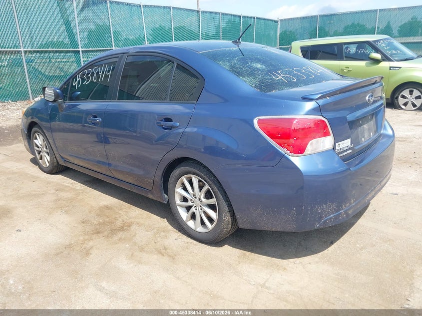 2012 Subaru Impreza VIN JF1GJAB62CH014285 IAAI salvage auction — STORM DAMAGE, Salvage (Indiana), sold $375 on 2026-07-28 (photo 3)