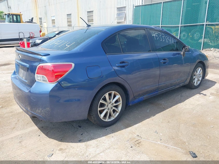 2012 Subaru Impreza VIN JF1GJAB62CH014285 IAAI salvage auction — STORM DAMAGE, Salvage (Indiana), sold $375 on 2026-07-28 (photo 4)