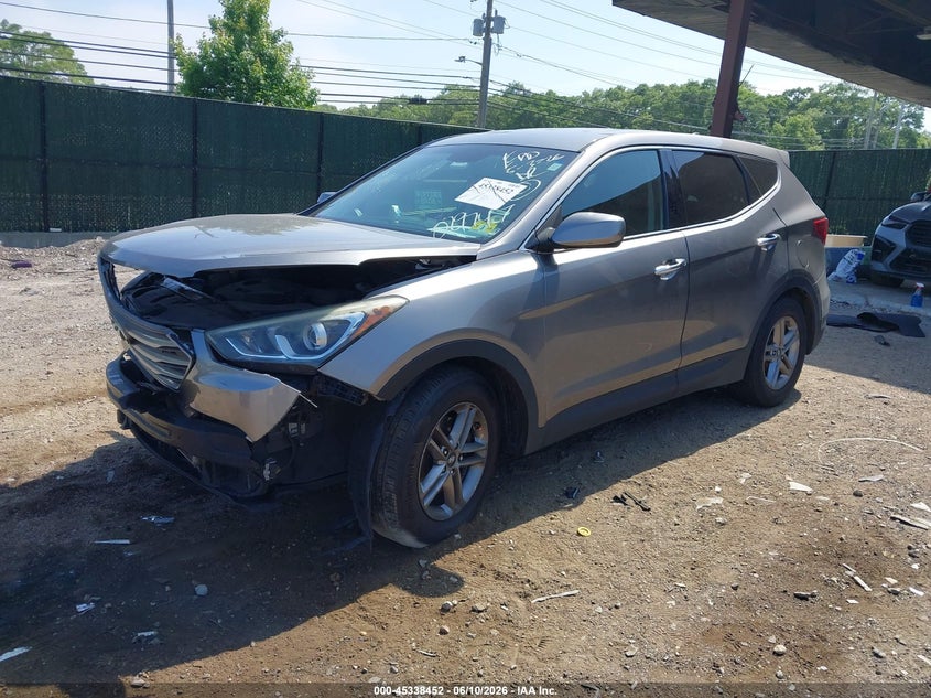 2017 Hyundai Santa fe VIN 5NMZTDLB1HH029747 IAAI salvage auction — FRONT END, Salvage (New Jersey), sold $875 on 2026-07-26 (photo 2)