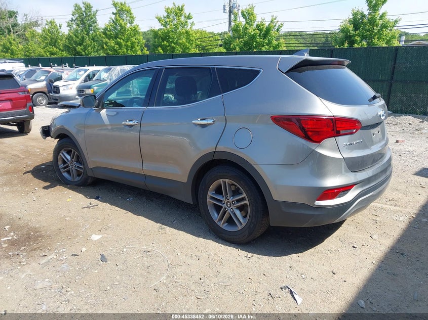 2017 Hyundai Santa fe VIN 5NMZTDLB1HH029747 IAAI salvage auction — FRONT END, Salvage (New Jersey), sold $875 on 2026-07-26 (photo 3)