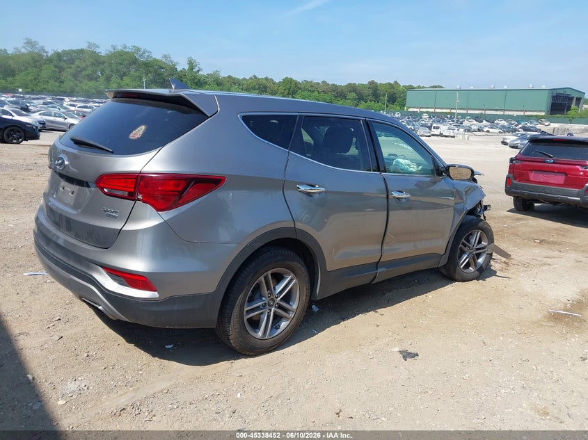 2017 Hyundai Santa fe VIN 5NMZTDLB1HH029747 IAAI salvage auction — FRONT END, Salvage (New Jersey), sold $875 on 2026-07-26 (photo 4)