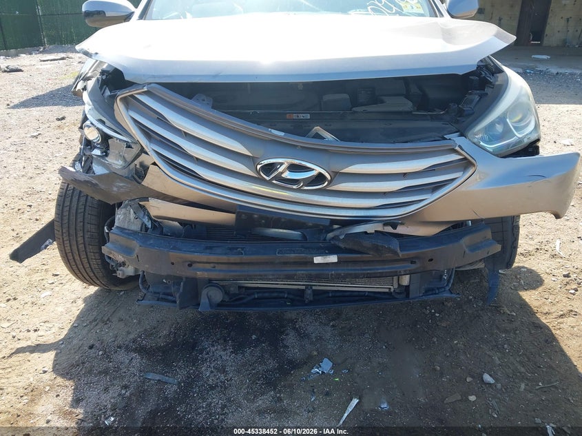 2017 Hyundai Santa fe VIN 5NMZTDLB1HH029747 IAAI salvage auction — FRONT END, Salvage (New Jersey), sold $875 on 2026-07-26 (photo 6)