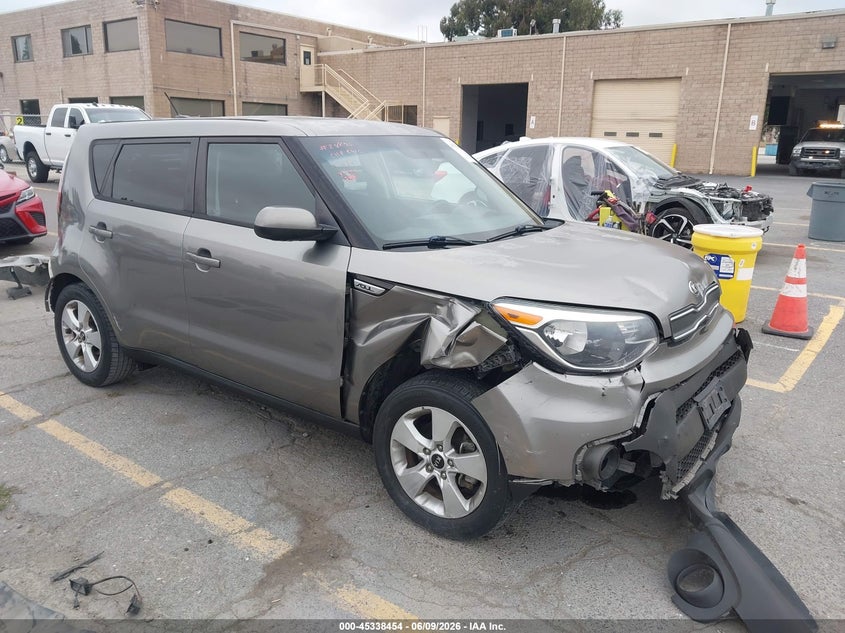 2017 Kia Soul VIN KNDJN2A23H7411400 IAAI salvage auction — FRONT & REAR, Salvage Title, sold $575 on 2026-07-27 (photo 1)