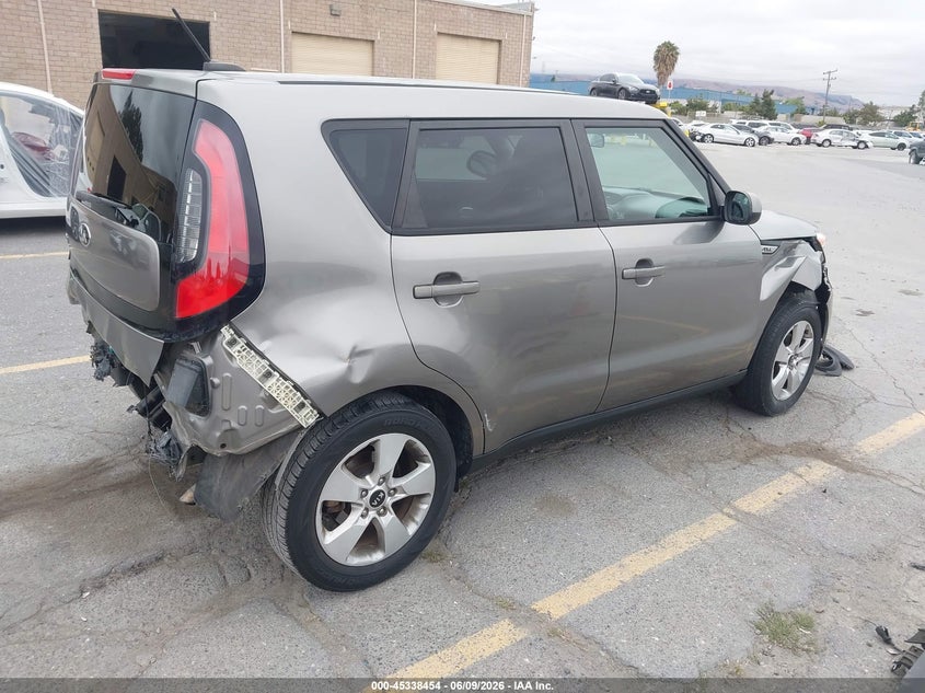 2017 Kia Soul VIN KNDJN2A23H7411400 IAAI salvage auction — FRONT & REAR, Salvage Title, sold $575 on 2026-07-27 (photo 4)