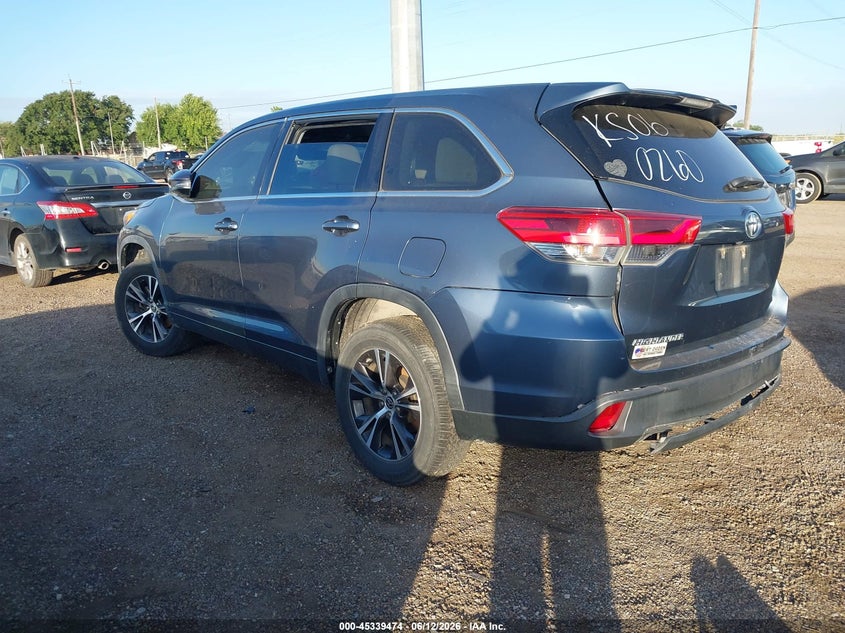2019 Toyota Highlander VIN 5TDZARFH8KS060260 IAAI salvage auction — RIGHT SIDE, Clear (Texas), sold $6,150 on 2026-07-14 (photo 3)