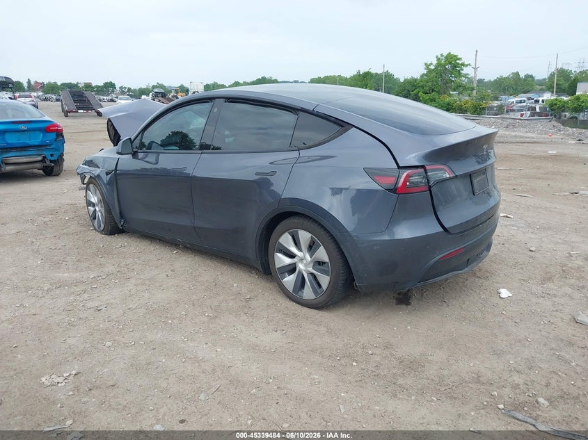 2022 Tesla Model y VIN 7SAYGDEE0NF457042 IAAI salvage auction — FRONT END, Salvage Title, sold $7,975 on 2026-09-03 (photo 3)