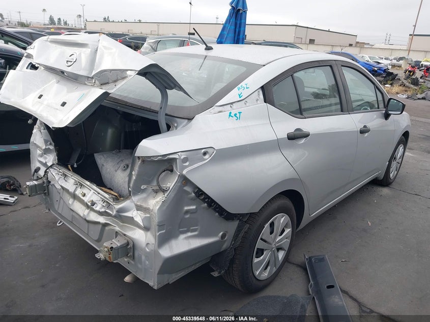2021 Nissan Versa VIN 3N1CN8BV4ML893484 IAAI salvage auction — REAR END, Salvage Title, sold $4,800 on 2026-08-01 (photo 4)