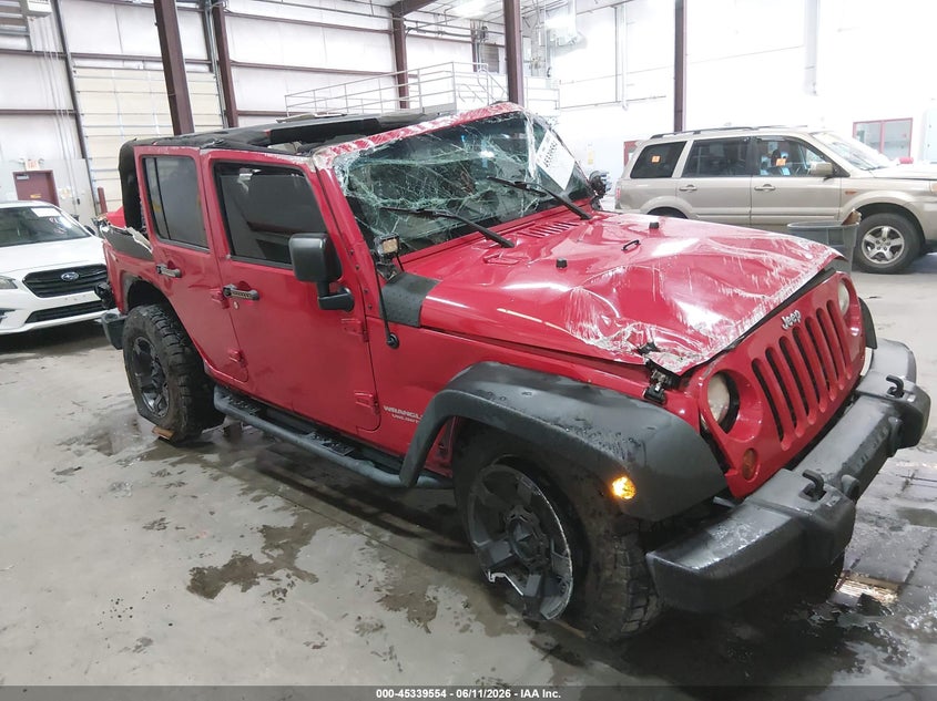 2012 Jeep Wrangler / VIN 1C4BJWEG3CL130923 IAAI salvage auction — ROLLOVER, Salvage Title, sold $1,775 on 2026-07-31 (photo 1)