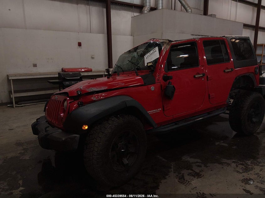2012 Jeep Wrangler / VIN 1C4BJWEG3CL130923 IAAI salvage auction — ROLLOVER, Salvage Title, sold $1,775 on 2026-07-31 (photo 2)