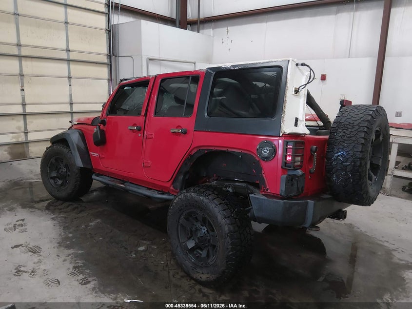 2012 Jeep Wrangler / VIN 1C4BJWEG3CL130923 IAAI salvage auction — ROLLOVER, Salvage Title, sold $1,775 on 2026-07-31 (photo 3)