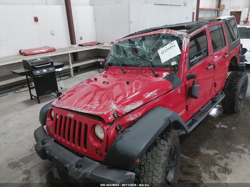 2012 Jeep Wrangler / VIN 1C4BJWEG3CL130923 IAAI salvage auction — ROLLOVER, Salvage Title, sold $1,775 on 2026-07-31 (photo 6)