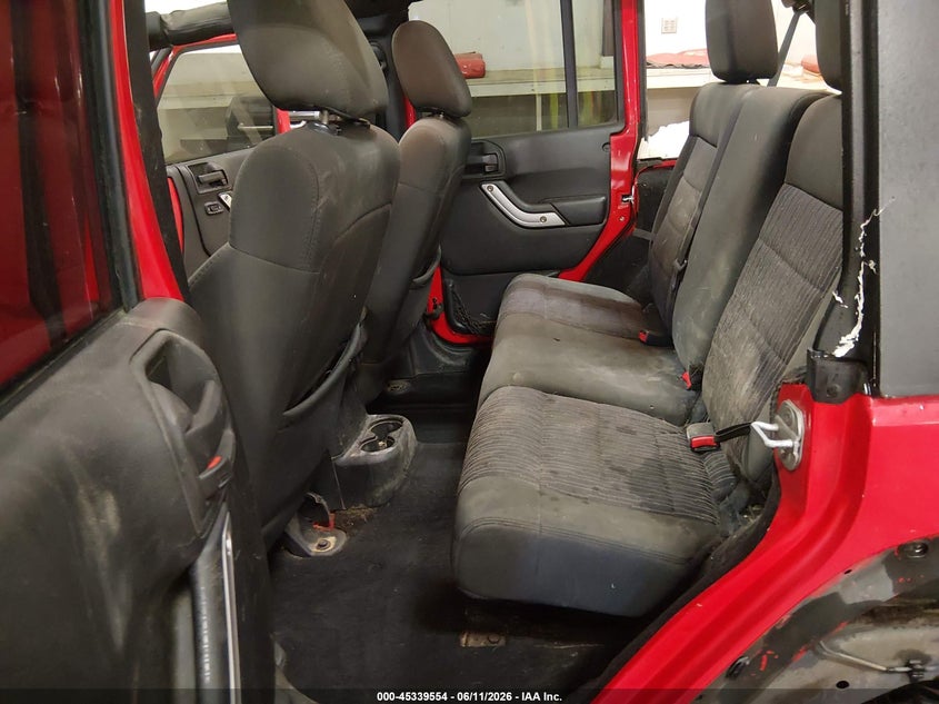 2012 Jeep Wrangler / VIN 1C4BJWEG3CL130923 IAAI salvage auction — ROLLOVER, Salvage Title, sold $1,775 on 2026-07-31 (photo 8)