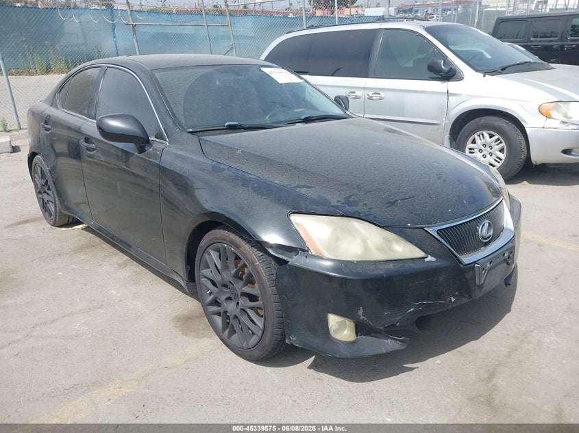2008 Lexus Is VIN JTHBK262285076629 IAAI salvage auction — NORMAL WEAR, Salvage (California), sold $225 on 2026-07-08 (photo 1)