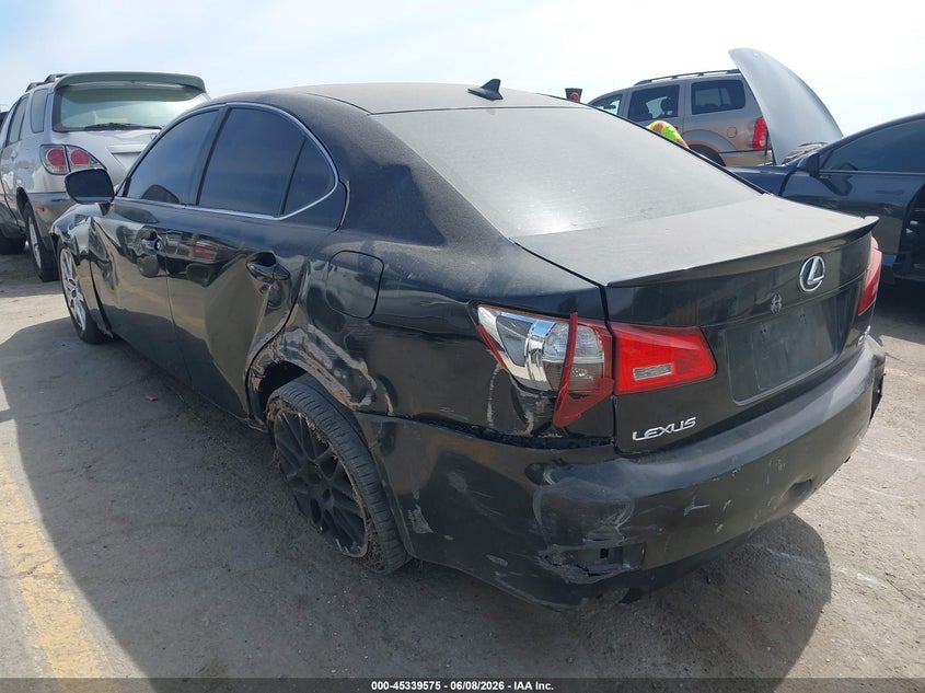 2008 Lexus Is VIN JTHBK262285076629 IAAI salvage auction — NORMAL WEAR, Salvage (California), sold $225 on 2026-07-08 (photo 3)