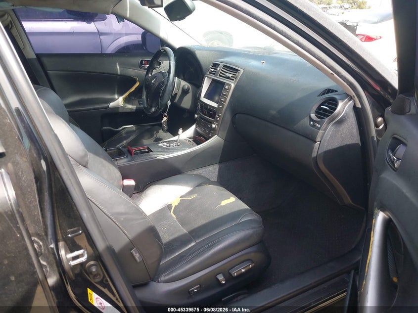 2008 Lexus Is VIN JTHBK262285076629 IAAI salvage auction — NORMAL WEAR, Salvage (California), sold $225 on 2026-07-08 (photo 5)