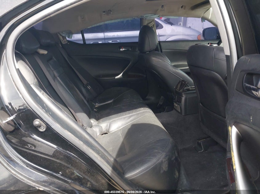 2008 Lexus Is VIN JTHBK262285076629 IAAI salvage auction — NORMAL WEAR, Salvage (California), sold $225 on 2026-07-08 (photo 8)