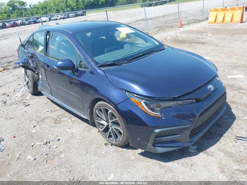 2021 Toyota Corolla VIN JTDS4MCEXMJ076000 IAAI salvage auction — LEFT SIDE, Salvage (Tennessee), sold $4,550 on 2026-07-09 (photo 1)