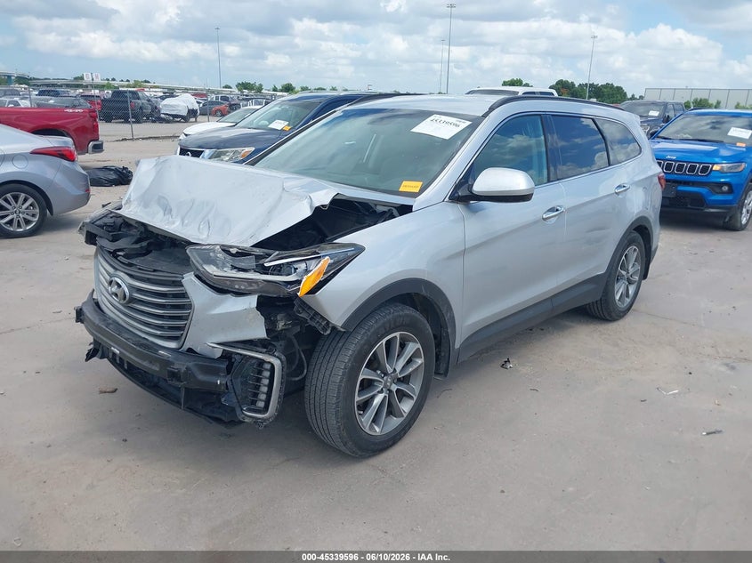 2018 Hyundai Santa fe VIN KM8SM4HFXJU280920 IAAI salvage auction — FRONT END, Salvage (Texas), sold $1,800 on 2026-08-02 (photo 2)