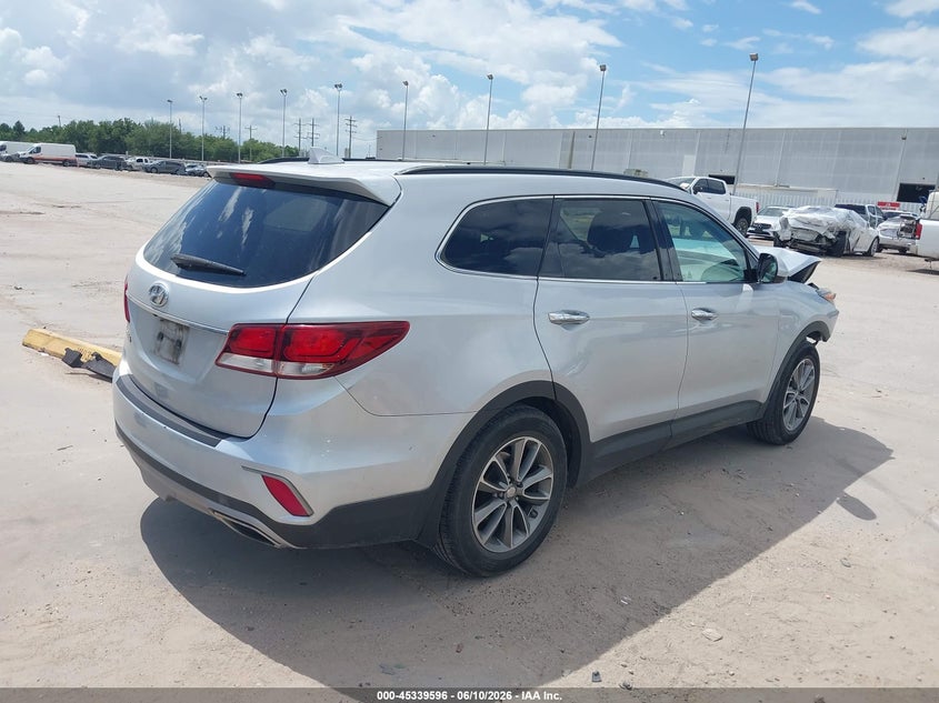 2018 Hyundai Santa fe VIN KM8SM4HFXJU280920 IAAI salvage auction — FRONT END, Salvage (Texas), sold $1,800 on 2026-08-02 (photo 4)
