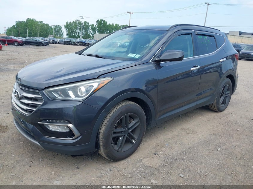 2017 Hyundai Santa fe VIN 5XYZUDLB3HG427680 IAAI salvage auction — FRONT END, Mv-907A (New York), sold $2,600 on 2026-07-22 (photo 2)