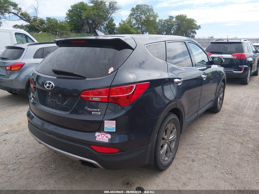 2016 Hyundai Santa fe VIN 5XYZTDLB9GG369611 IAAI salvage auction — NORMAL WEAR, Salvage Title, sold $1,900 on 2026-07-09 (photo 4)