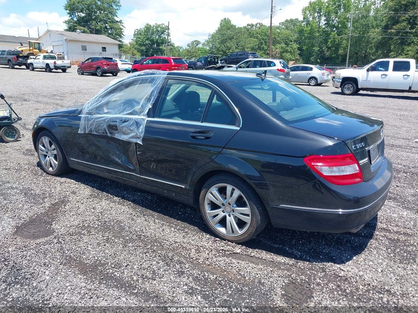 2008 Mercedes-benz C class VIN WDDGF54XX8F050999 IAAI salvage auction — LEFT SIDE, Salvage (South Carolina), sold $1,050 on 2026-07-21 (photo 3)