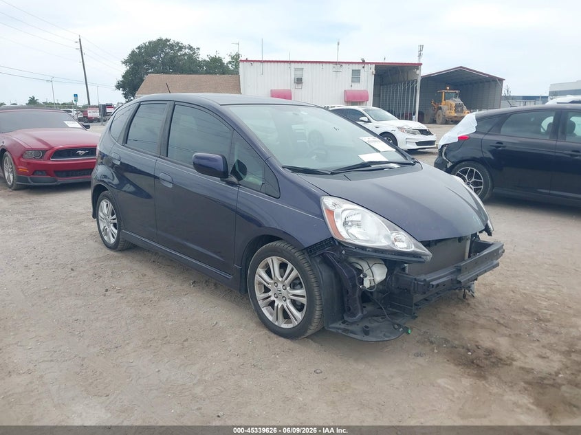 2009 Honda Fit VIN JHMGE884X9S065721 IAAI salvage auction — FRONT END, Rebuildable (Florida), sold $1,600 on 2026-07-09 (photo 1)