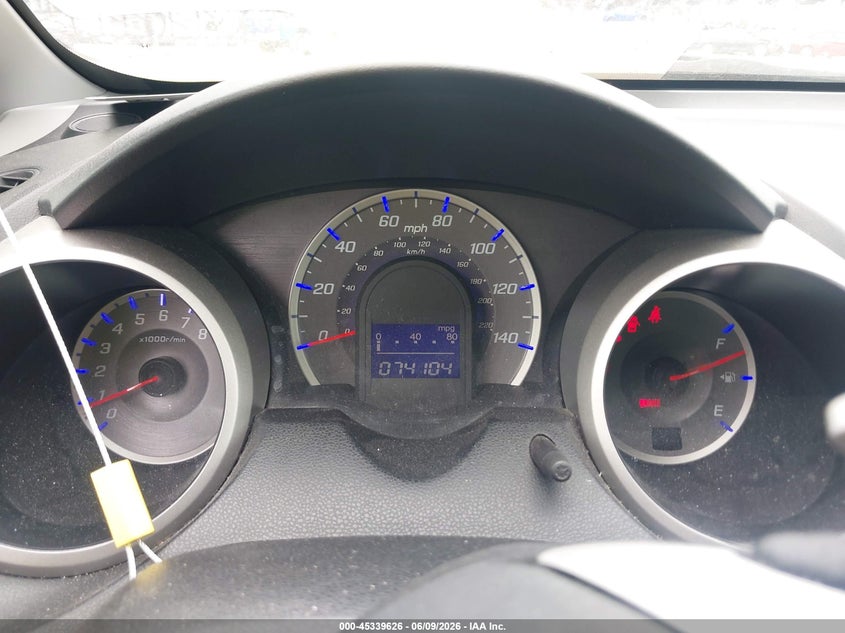 2009 Honda Fit VIN JHMGE884X9S065721 IAAI salvage auction — FRONT END, Rebuildable (Florida), sold $1,600 on 2026-07-09 (photo 7)