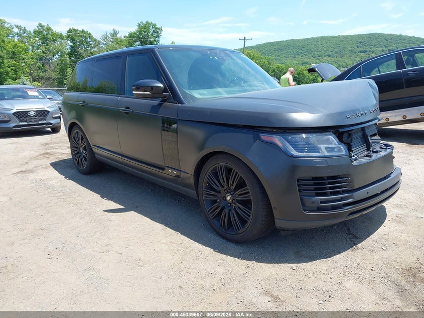 2019 Land rover RANGE ROVER VIN SALGS5RE4KA547878 IAAI salvage auction — LEFT FRONT, Salvage (New Jersey), sold $10,750 on 2026-07-23 (photo 1)