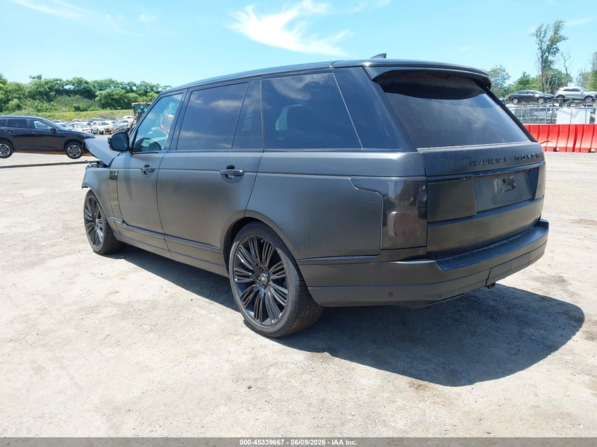 2019 Land rover RANGE ROVER VIN SALGS5RE4KA547878 IAAI salvage auction — LEFT FRONT, Salvage (New Jersey), sold $10,750 on 2026-07-23 (photo 3)