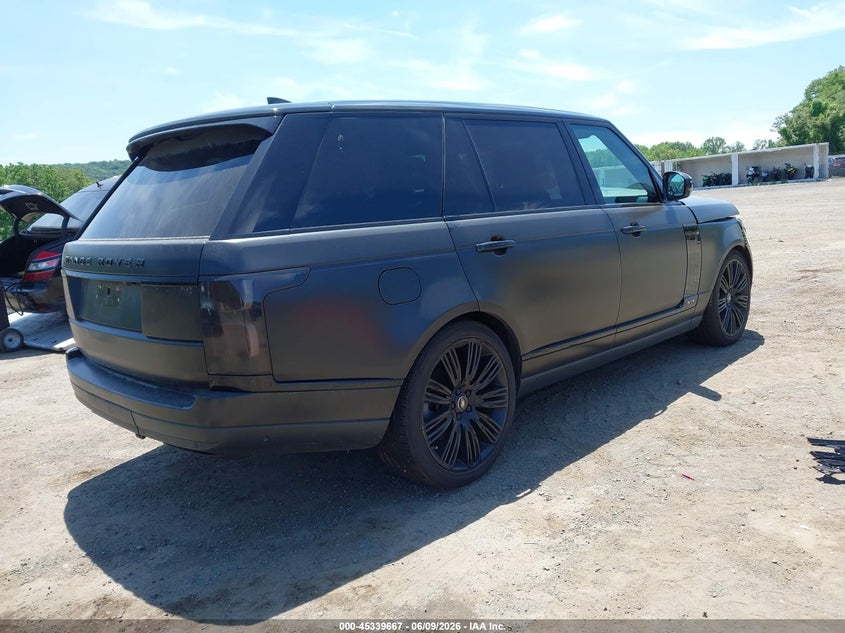 2019 Land rover RANGE ROVER VIN SALGS5RE4KA547878 IAAI salvage auction — LEFT FRONT, Salvage (New Jersey), sold $10,750 on 2026-07-23 (photo 4)