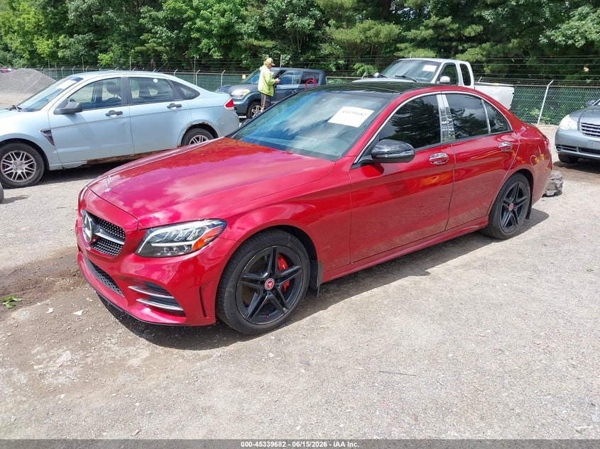 2020 Mercedes-benz C-klasse VIN WDDWF8EB9LR562096 IAAI salvage auction — RIGHT SIDE, Salvage (Ohio), sold $8,750 on 2026-08-11 (photo 2)